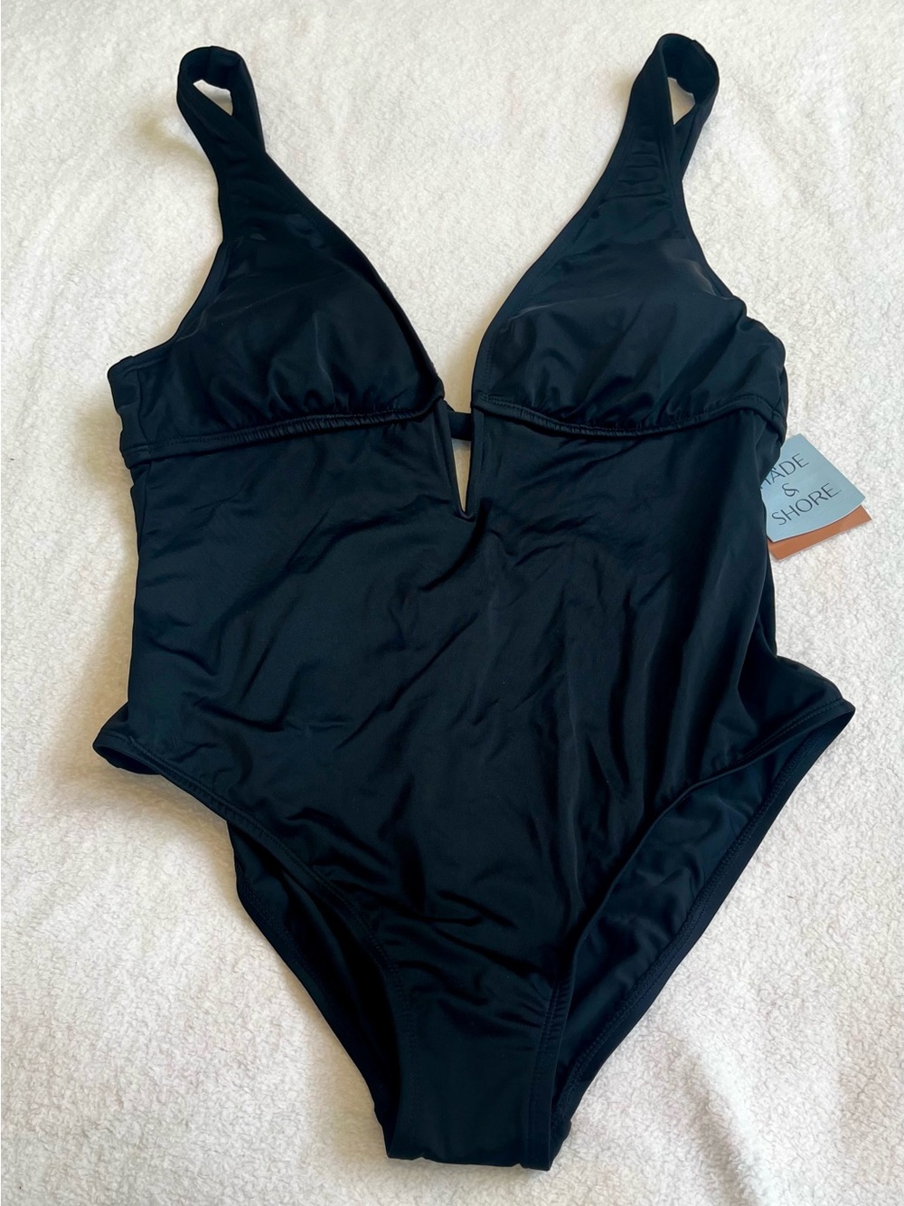 Shade & Shore Black One-Piece Swimsuit